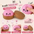 thumbnail image 2 of Whistle Dumpling Squishies Toys, Pink Whistle Dumpling Toys, Rainbow Dumpling Squeeze Toys, Stress Relief Sensory Ball for Adult Teen, Anxiety Relief Fidget Toys, 2 of 7