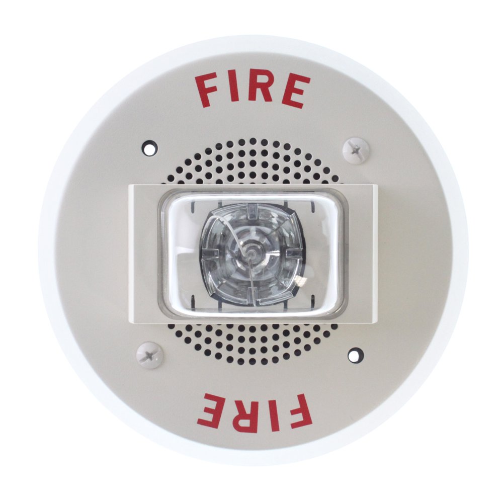 Siemens SLP70MCSC Alarm Speaker Strobe, Ceiling Mount, White, 24/70