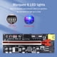 thumbnail image 3 of VER009C-PLUS PCIe Riser con LED USB 3.0 PCI-E 1X a 16X Extender (Rojo), 3 of 9