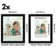 Americanflat Set of 2 8x10 Picture Frame with 5x7 Mat Wood with Glass