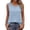 Light Blue, variant on cocolona Womens Summer Linen Tank Tops Crew Neck Sleeveless Shirts Dressy Casual Solid Color Blouses