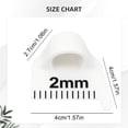 thumbnail image 3 of 3PCS Edge Stitch Hand Sewing Guide,Lock Gauge,Embroidery Lock Stitching Accessories and Gadgets,Precision Stitcher Templates Ruler,Notions & Supplies for Beginners DIY(2MM,White), 3 of 5