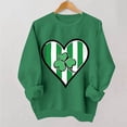 thumbnail image 2 of Suéteres de Manga Larga de Mujer con Cuello Redondo Impreso Suelto Casual para la Fiesta Del Día de San Patricio Y el Uso Diario, 2 of 6