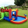 thumbnail image 3 of Gymax Inflatable Slide Bouncer and Water Park Bounce House Splash Pool Water Cannon, 3 of 10