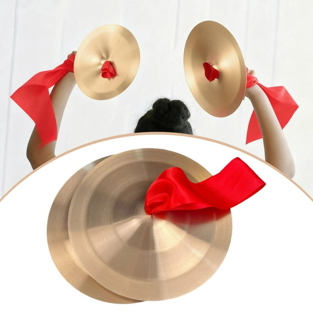 Platillos de Mano, Instrumento de Percusión, Pequeño, Instrumento Musical Tradicional, Juguetes Musicales para Presentaciones de Bandas, Niños Y Adult 12 centímetros