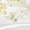 thumbnail image 2 of IEFSHINY Cross Initial Necklace for Women Dainty 14K Gold Plated Layered Necklace Simple Gold Necklaces for Women Trendy, 2 of 6