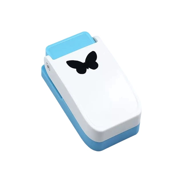 Scalloped Rectangle Lever Action Paper Punch Tool for Crafting Scrapbooking and DIY Card Making Arts Projects