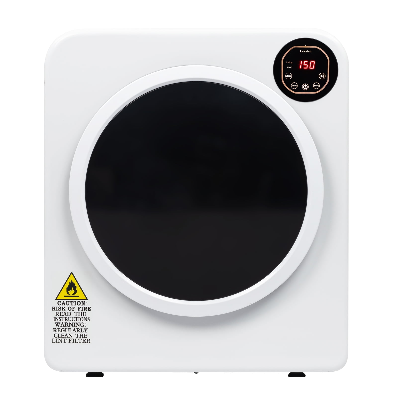 Ktaxon 3.5 cu. ft. Portable Electric Compact Stainless Steel Dryer, White