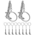 thumbnail image 2 of KAKOWELY keychain mini ruler 10pcs Portable Miniature Caliper Keychain Compact Measuring Tool Pendant with Key Ring for Woodworking DIY Projects Supplies1.97"X0.98"X0.08", 2 of 4