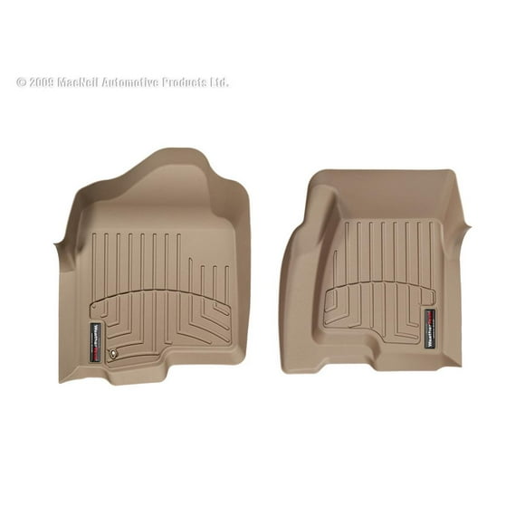 Weathertech Floor Liner 450031 FloorLiner; Molded Fit; Tan; Thermoplastic Polyolefin TPO Vacuum Formed Material; 2 Piece
