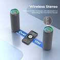 thumbnail image 4 of RIENOK Altavoz Bluetooth portátil 30W Doble emparejamiento Estéreo inalámbrico verdadero Sonido HD IPX7 Impermeable Ducha deportiva al aire libre Altavoz inalámbrico Bluetooth 5.3 para fiesta en casa, 4 of 5