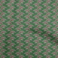 thumbnail image 1 of oneOone Polyester Spandex Green Fabric Kalamkari Fabric For Sewing Printed Craft Fabric By The Yard 56 Inch Wide, 1 of 5