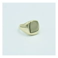 thumbnail image 3 of Large Shiny Signet Unisex Adult Ring Real Solid 10K Yellow Gold, 2.94 Gr - Goldum NYC, 3 of 7
