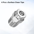 thumbnail image 3 of Uxcell 4pcs Surface Clean Tip 25 Degree 1/4 Inch NPT Male 1.236 Orifice 4000 PSI Stainless Steel Threaded Pressure Washer Spray Nozzles for Water gun Water Broom, 3 of 7