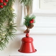 thumbnail image 1 of Christmas Tree Hanging Bell Decoration, Wooden Style Scene Pendant Ornament for Holiday Decor, Multi Color Christmas Bells for Tree, Wall and Party Decoration, Festive Home Ornament, 1 of 6