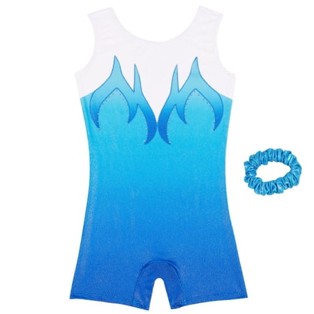 BULLPIANO Leotards for Girls Gymnastics with Shorts Biketards Athletic Dance Wear Kids Tumbling Biketards Unitard