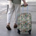 thumbnail image 3 of Multicolor Bigfoot and Sticker Pattern Luggage Cover Fashion Suitcase Cover Baggage Covers Fit 25-28 Inch Luggage (Go Travel), 3 of 5