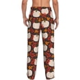 thumbnail image 7 of Salouo Autumn White Pumpkin Print Pajama Pants for Men, Lounge Pants Elastic Waistband Casual Men's sleepwear Loungewear Sleep Pajama Pant -X-Large, 7 of 7
