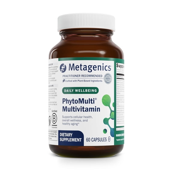 Metagenics PhytoMulti Multivitamin with Phytonutrients - Daily Multivitamin Supplement for Men & Women - with Zinc & B6 Vitamins - 60 Capsules