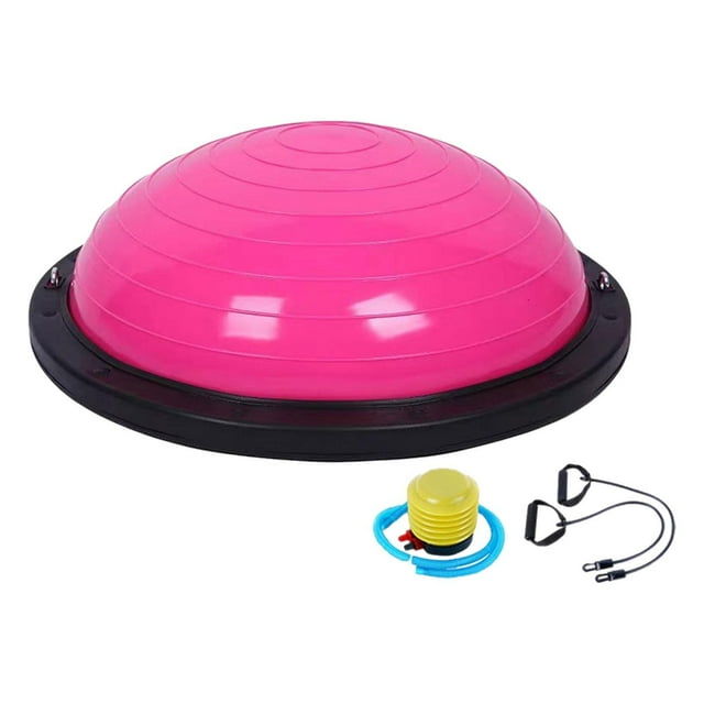 S SERENABLE Balance Ball Balance Training Home Gym Full Body Workouts Half Exercise Ball Pink
