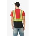 thumbnail image 2 of Hi Vis T-Shirt - Safety Shirt, ASNI Class 3 Segmented Reflective Safety T-Shirt-6685R-Blk-Red-Lg, 2 of 7