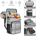 thumbnail image 2 of Insulated Backpack Cooler 20L - Leakproof Lunch Backpack for Outdoor, Travel & Work, Keeps Food & Drinks Cold/Hot 20 Hours, Durable Oxford Fabric with Tablet Compartment & Bottle Opener, 2 of 6