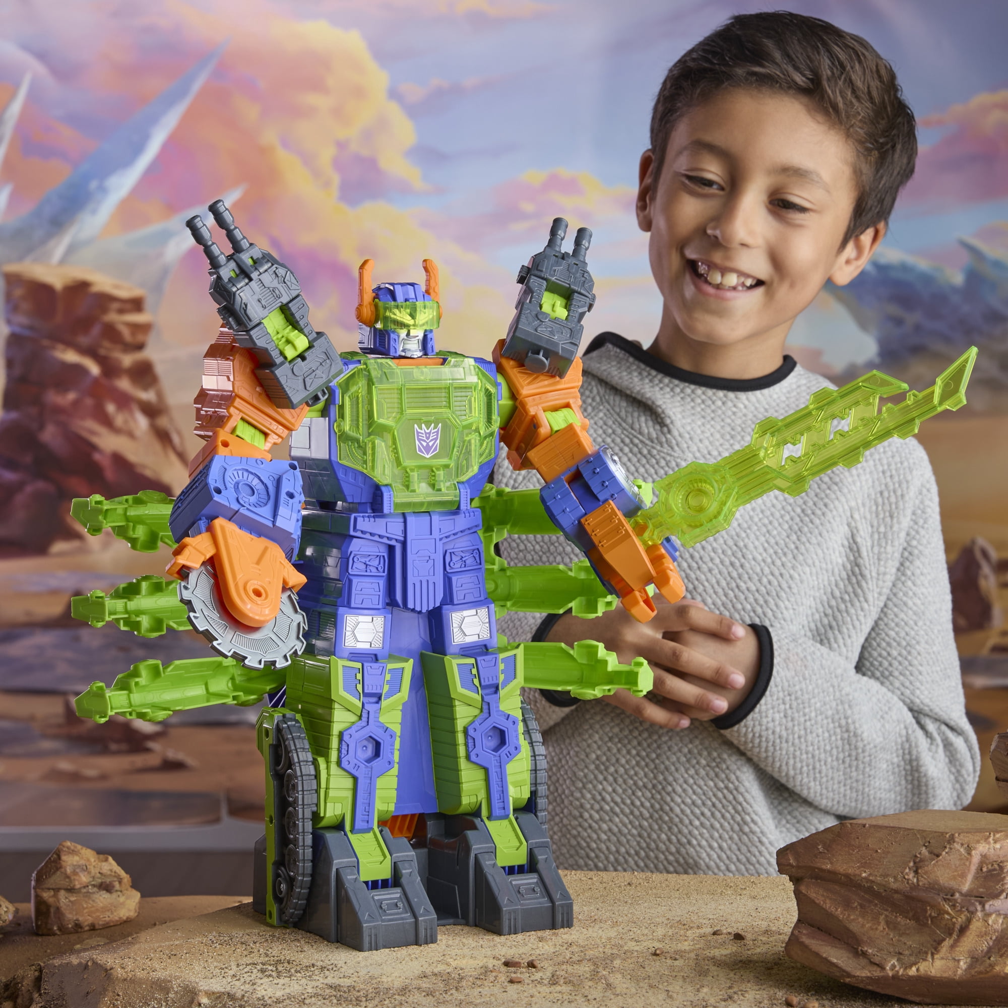 Transformers Toys CYBERWORLD Scorponok Strike Battle Converting Action Figure Playset for Kids 6 and up