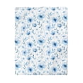 thumbnail image 4 of Azul Floral Funda Nórdica, Flores Silvestres Acuarela Ropa de Cama Queen King Full Twin, 4 of 7