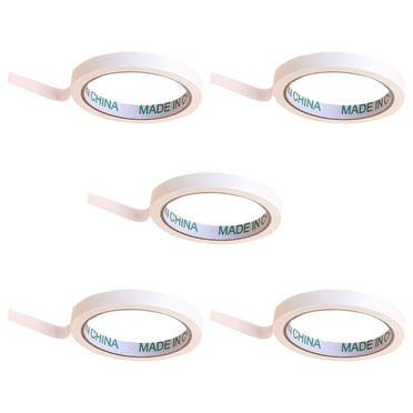 Masteelf 5 Rolls of Artist Drawing Tape Car Spraying Single Side Adhesive Tape (White)