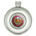 thumbnail image 1 of Flying Spaghetti Monster Stained Glass Round Stainless Steel 5oz Hip Drink Flask, 1 of 3