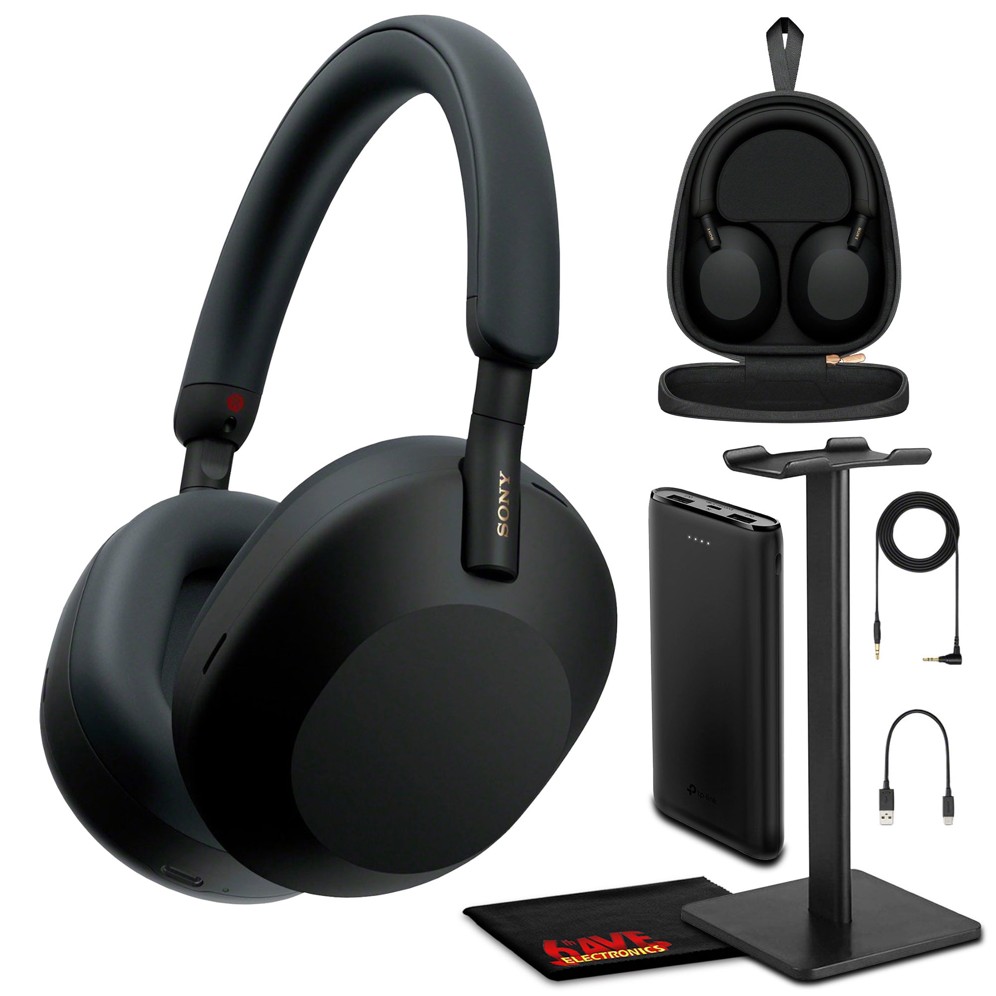 Sony WH 1000XM5 Best Auto Noise Canceling Wireless Over Ear Headphones 30hr Battery Life Optimizer for Alexa and Google Assistant Crystal Clear Hands free Calling and Built in mic Bundle Black Walmart...