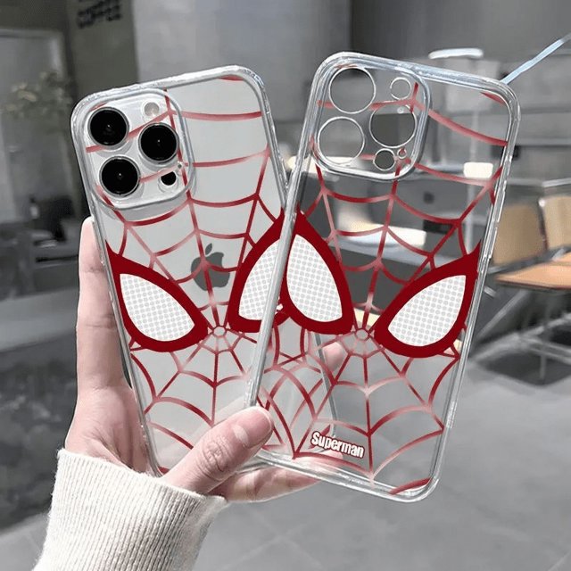 MARVEL Spider Man Red Super Cool Phone Case For iPhone 16 14 12 13 11 15 Pro Max XR XS MAX 7 8 Plus Cartoon Y2K Back Cute Cover For iPhone 15ProMax A|https://ae01.alicdn.com/kf/S7155c0c43a2346e28a4334