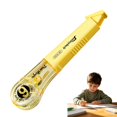 thumbnail image 2 of Correction Tape Pens Pen-Style, 19.69ft Durable Correction Tape Smooth Instant Dry Application for Home Office Supplies, 0.19" Wide Tear Resistant Correction Tape for Wrong Writing(Yellow,4.5x1.1"), 2 of 9