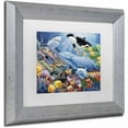 thumbnail image 2 of Trademark Fine Art 'Sealife' Canvas Art by Jenny Newland, White Matte, Silver Frame, 2 of 4