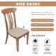 thumbnail image 2 of Fundas para asientos de comedor, fundas para sillas de cocina, funda de cojín extraíble, funda para silla elástica, fundas para sillas de comedor, juego de 4, negro JAMW Sencillez, 2 of 5