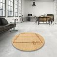 thumbnail image 4 of Ahgly Company Machine Washable Indoor Rectangle Abstract Orange Area Rugs, 8' x 10', 4 of 7