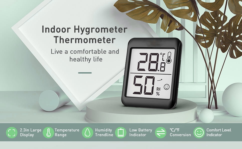 Buy Accurate Digital Hygrometer Thermometer 2.3 Large Display Trend