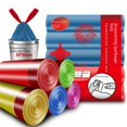 thumbnail image 3 of Drawstring garbage bag household thickened extra large 50*60 point break kitchen automatic closing portable plastic bag, 3 of 3