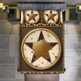 thumbnail image 5 of Western Texas Star Vintage Style Stars On Wood Panel Print Rustic (3)-1 Set Duvet Cover Bedding Set Duvet Cover Polyester Quilt Cover for Queen Size, 5 of 6