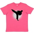 thumbnail image 3 of Inktastic Karate Martial Arts Silhouette Sports Youth T-Shirt, 3 of 5