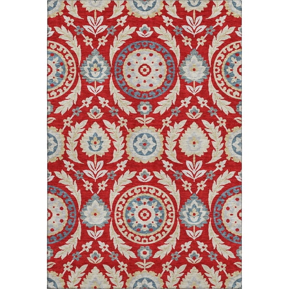 Dalyn Rugs Premium Machine Washable Mayfield AMF751 Red 9' x 12' Rug