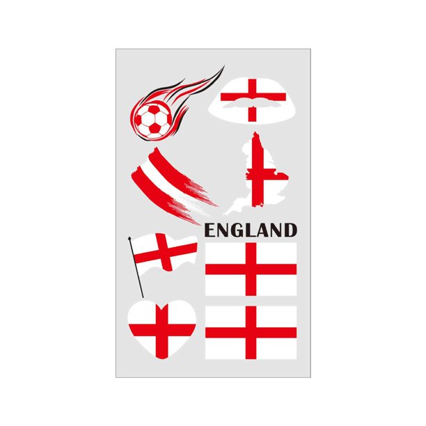 Flag Temporary Tattoos Suitable For Various Football Matches And Cheerleading Events Temporary Face Tattoos
