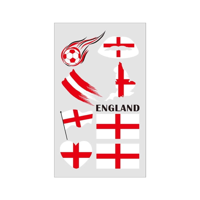 Flag Temporary Tattoos Suitable For Various Football Matches And Cheerleading Events Temporary Face Tattoos
