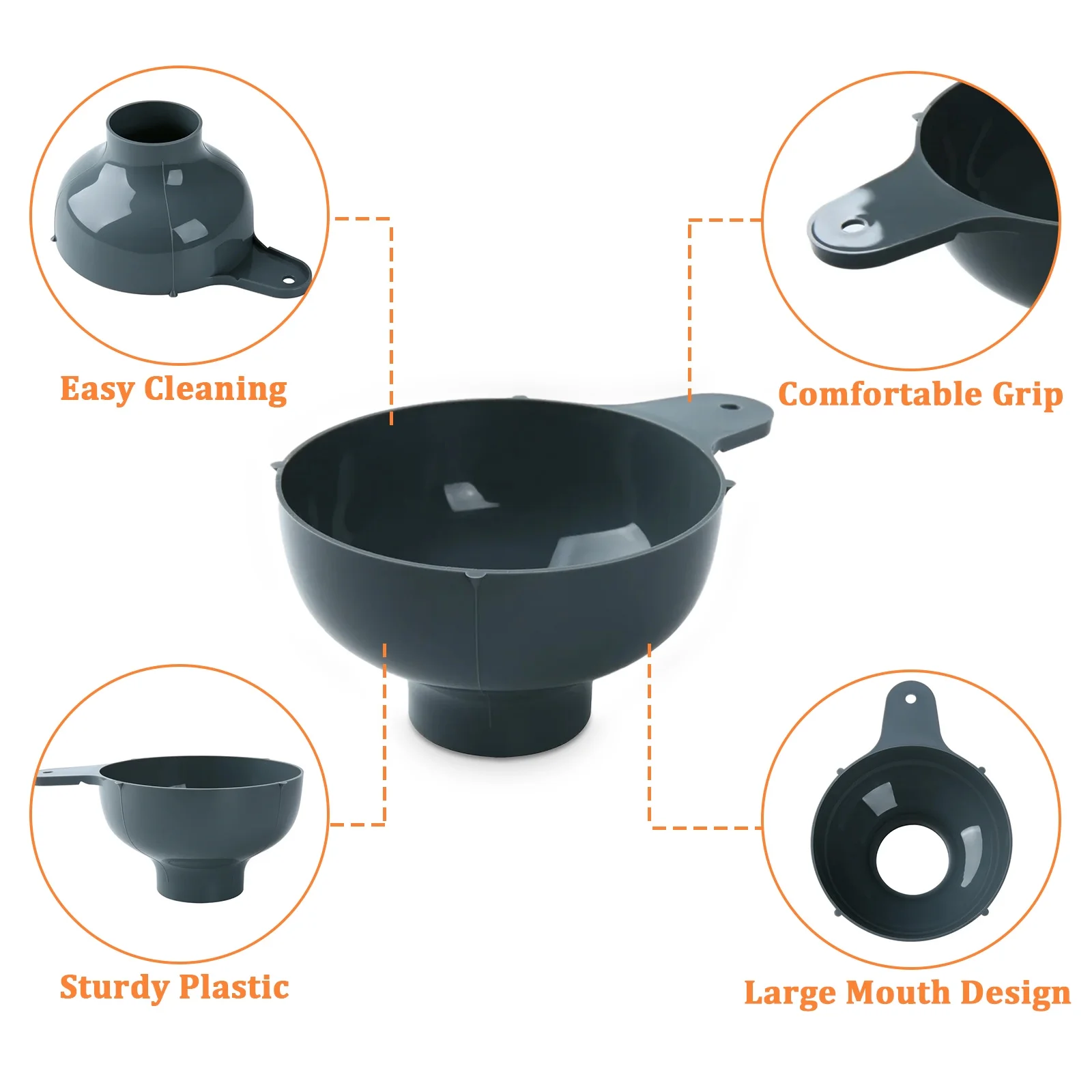 Mainstays 3-Piece Beginner Canning Kit, Universal Canning Supplies for Safe Home Canning, Starter Kit Includes Mason Jar Lifter, Wide Mouth Funnel and Air Bubble Remover for Same Home Preserving