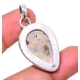 thumbnail image 2 of Petrified Peanut Wood Jasper - Australia 925 Sterling Silver Bali Pendant 1.72" P8031816, Beautiful Jewelry For Woman, New Year Sale, Valentin's Day G, 2 of 2