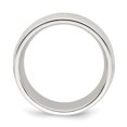 thumbnail image 2 of Auriga Fine Jewelry 925 Sterling Silver 8mm Milgrain Comfort Fit Wedding Band Ring Size 9 for Men, 2 of 7