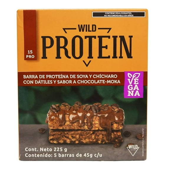 Barras de proteína Wild Protein Wild Foods moka 225gr 5 barras