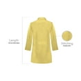thumbnail image 3 of Panda Uniform by HeedFit Women's 32" Medical Lab Coat, Snap Front, Notched Lapel, Yellow, L, 3 of 6