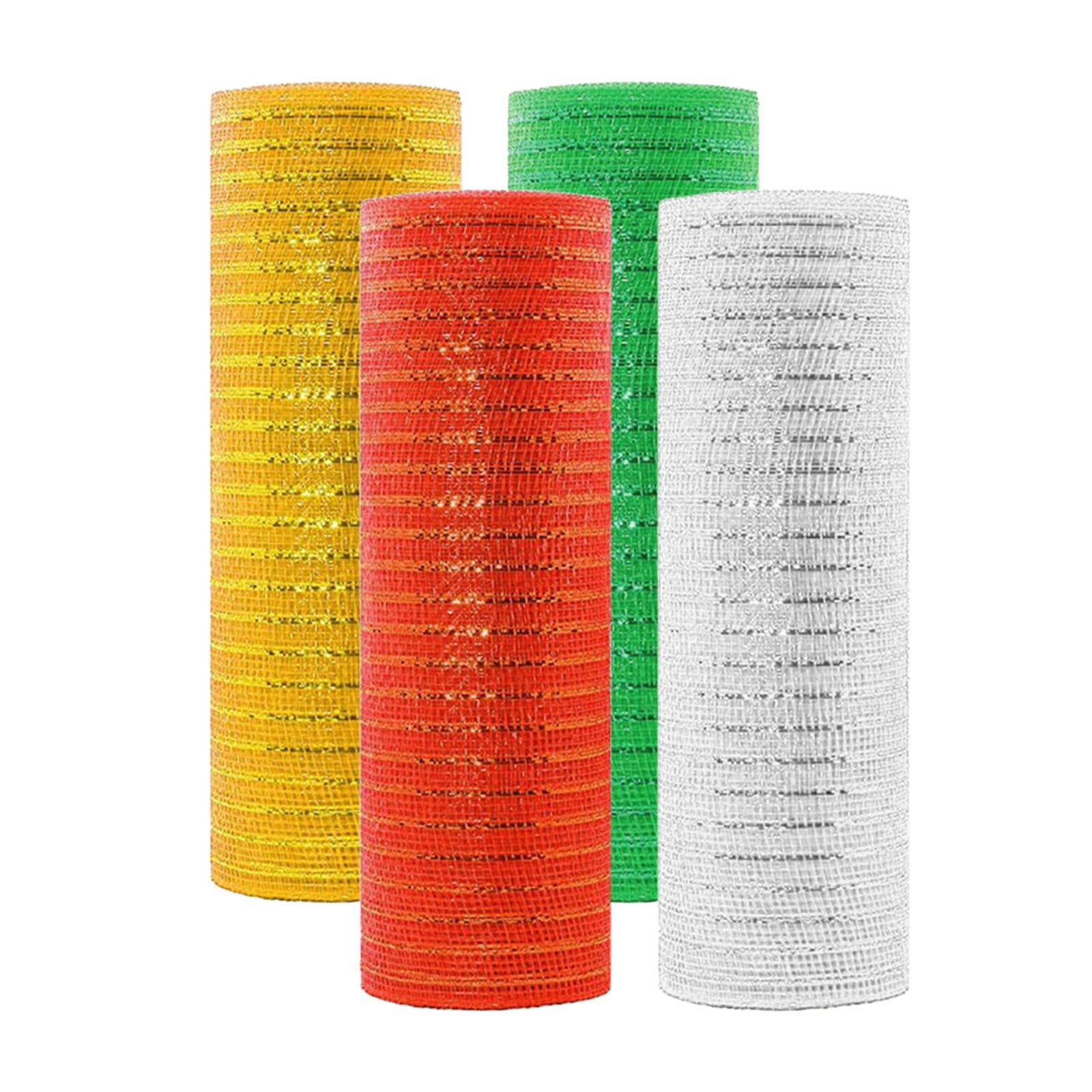 FVDPWYE Christmas Wreath Maker Deco Mesh - 10" x 10 Yards, Easter Ribbon Roll, Spring Decor, Swag, Tree Topper, Bows, Gifts, Garlands, Presents