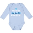 thumbnail image 3 of Inktastic My 1st Hanukkah Dreidels in Blue with Star of David Boys or Girls Long Sleeve Baby Bodysuit, 3 of 5